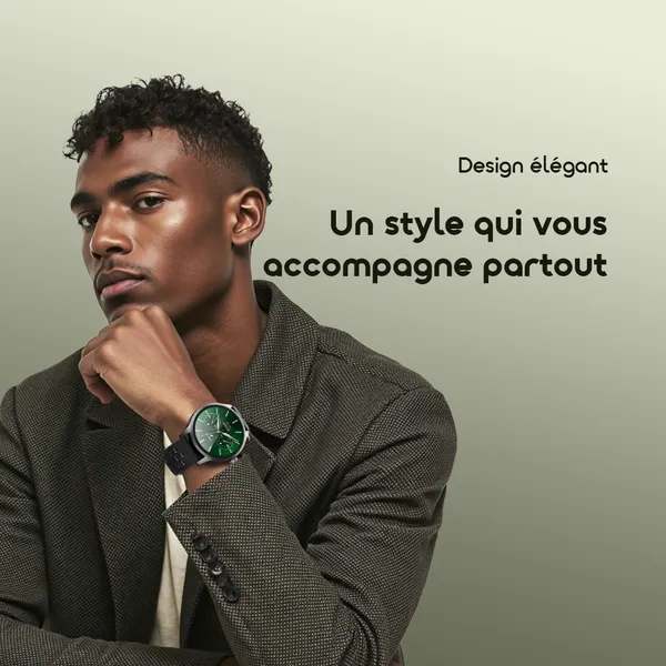 Oraimo Watch 6R (OSW-823) Montre Connectée - Écran 1.43" HD - Appel Bluetooth - Étanche IP68 - Noir – Image 11