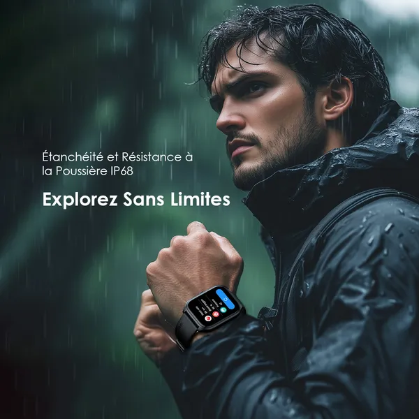 Oraimo Watch 5 Lite Montre intelligente IP68 HD 2,01 pouces – Image 9