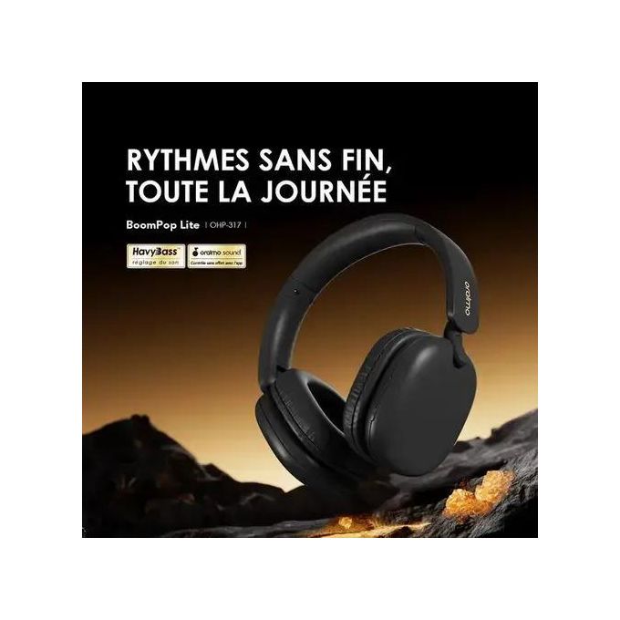 Oraimo BoomPop Lite - Casque Bluetooth supra-auriculaires sans fil ENC - 60h d'écoute – Image 2