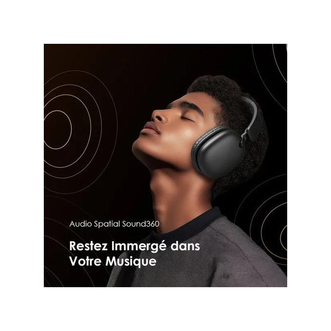 Oraimo BoomPop Lite - Casque Bluetooth supra-auriculaires sans fil ENC - 60h d'écoute – Image 5
