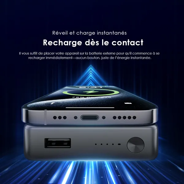 Oraimo MagPower 15 Power Bank Magsafe 10000mAh Pour iPhone 16 15 14 13 Pro – OPB-7102W – Image 9
