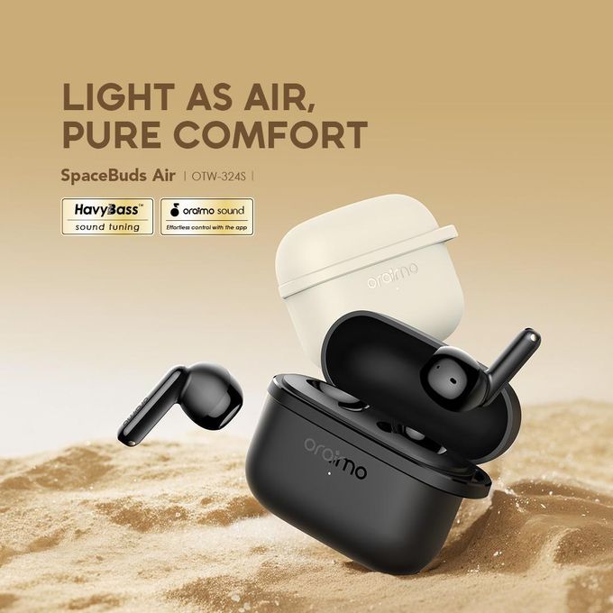 Oraimo SpaceBuds Air Écouteurs Sans Fil Bluetooth - 38H Autonomie & Smart Finder - Noir/Blanc – Image 10