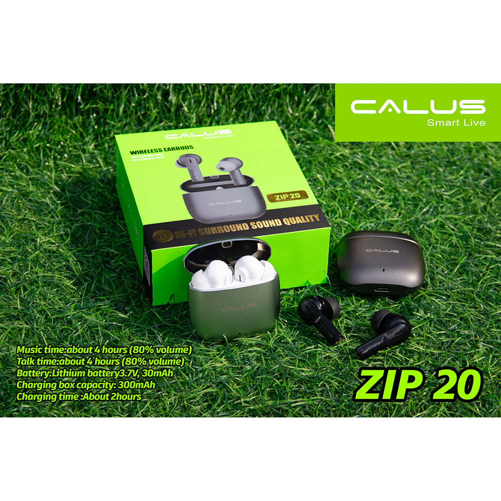 CALUS ZIP20 Écouteurs Sans Fil Bluetooth V5.3 – Son Hi-Fi, Boîtier de Recharge et Autonomie Longue Durée – Image 3