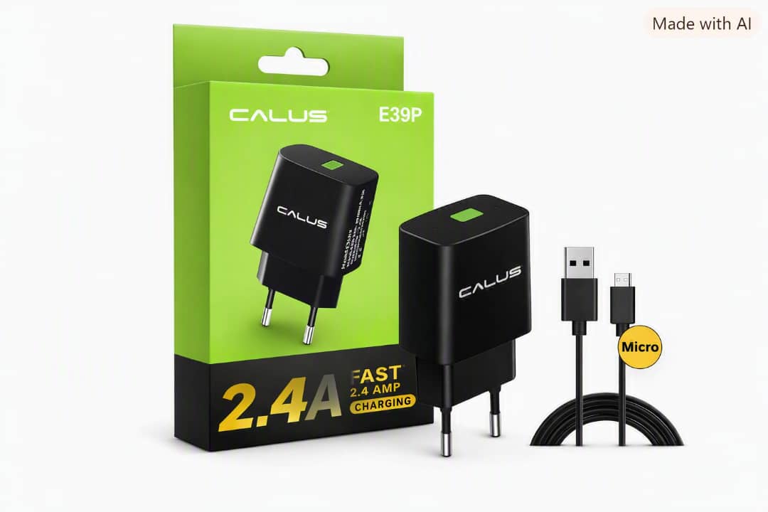 Chargeur rapide CALUS E39P – USB 2.4A Smart Live pour smartphone