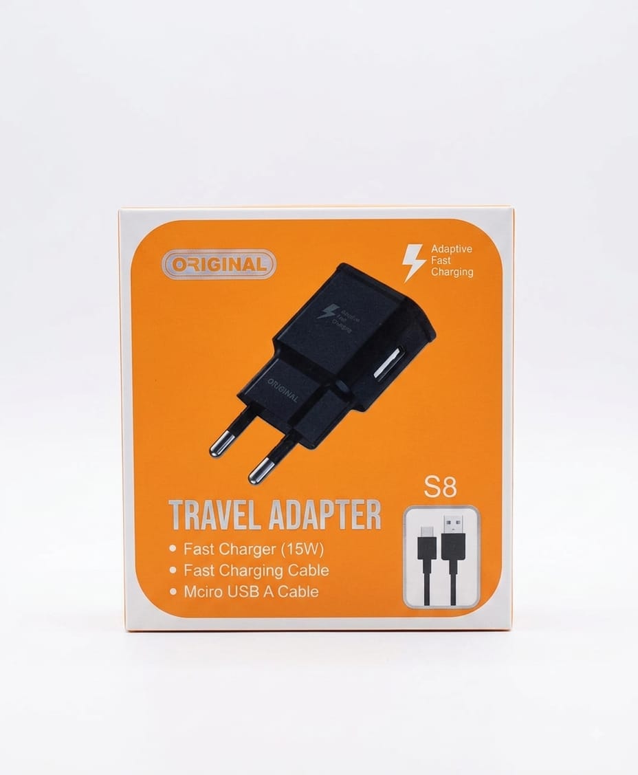 Chargeur Rapide Samsung S8 (15W) avec Câble Micro-USB - Adaptateur Secteur Origine