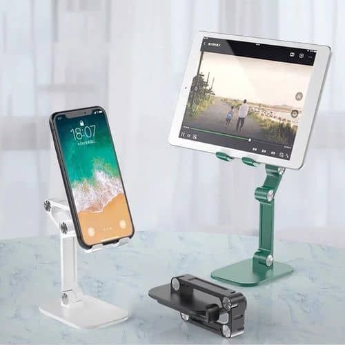 Support de Téléphone et Tablette Pliable pour Bureau – Support de Bureau Réglable et Stable – Image 5
