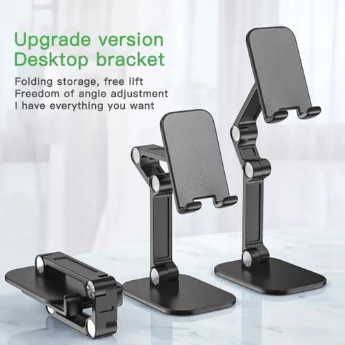 Support de Téléphone et Tablette Pliable pour Bureau – Support de Bureau Réglable et Stable – Image 6