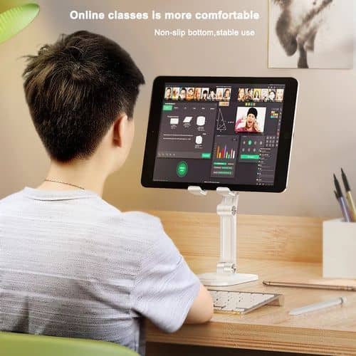 Support de Téléphone et Tablette Pliable pour Bureau – Support de Bureau Réglable et Stable – Image 3