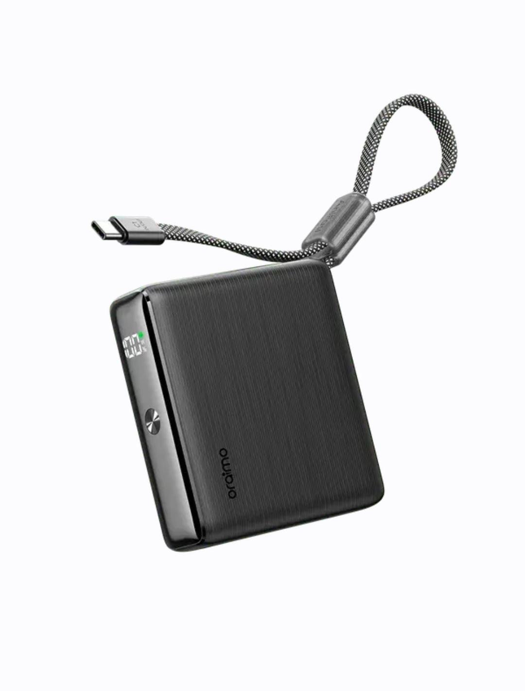 Batterie Externe Oraimo Fast Charge avec Câble Type-C et Affichage Numérique nova L11 1000mAh