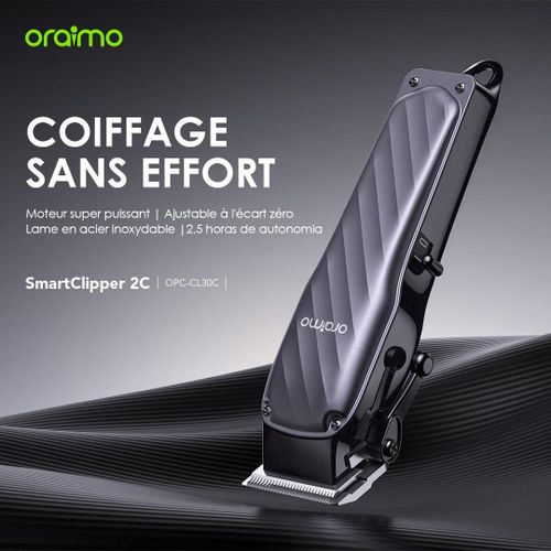 Tondeuse à Cheveux Oraimo 2C – Tondeuse Électrique Professionnelle, Lames Inoxydables, Batterie Longue Durée – Image 2