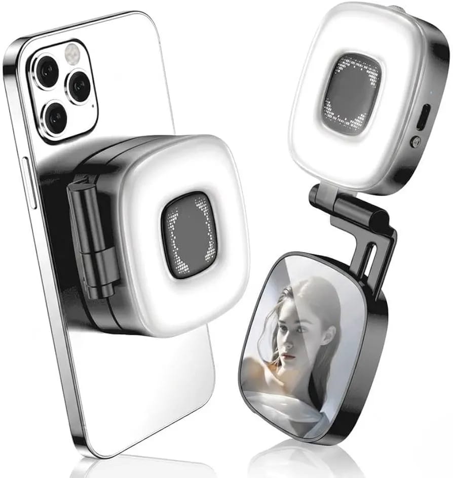 Lampe LED Magnétique PLOKAMA ML-50 pour Smartphone – Éclairage Selfie Rechargeable 3 Températures – Image 9