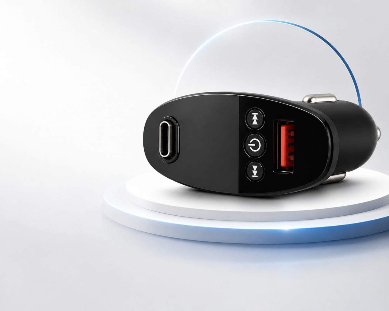 Chargeur Voiture Rapide 3-en-1 HZ H-48 USB-A + Type-C – Chargeur Allume-Cigare Universel – Image 2