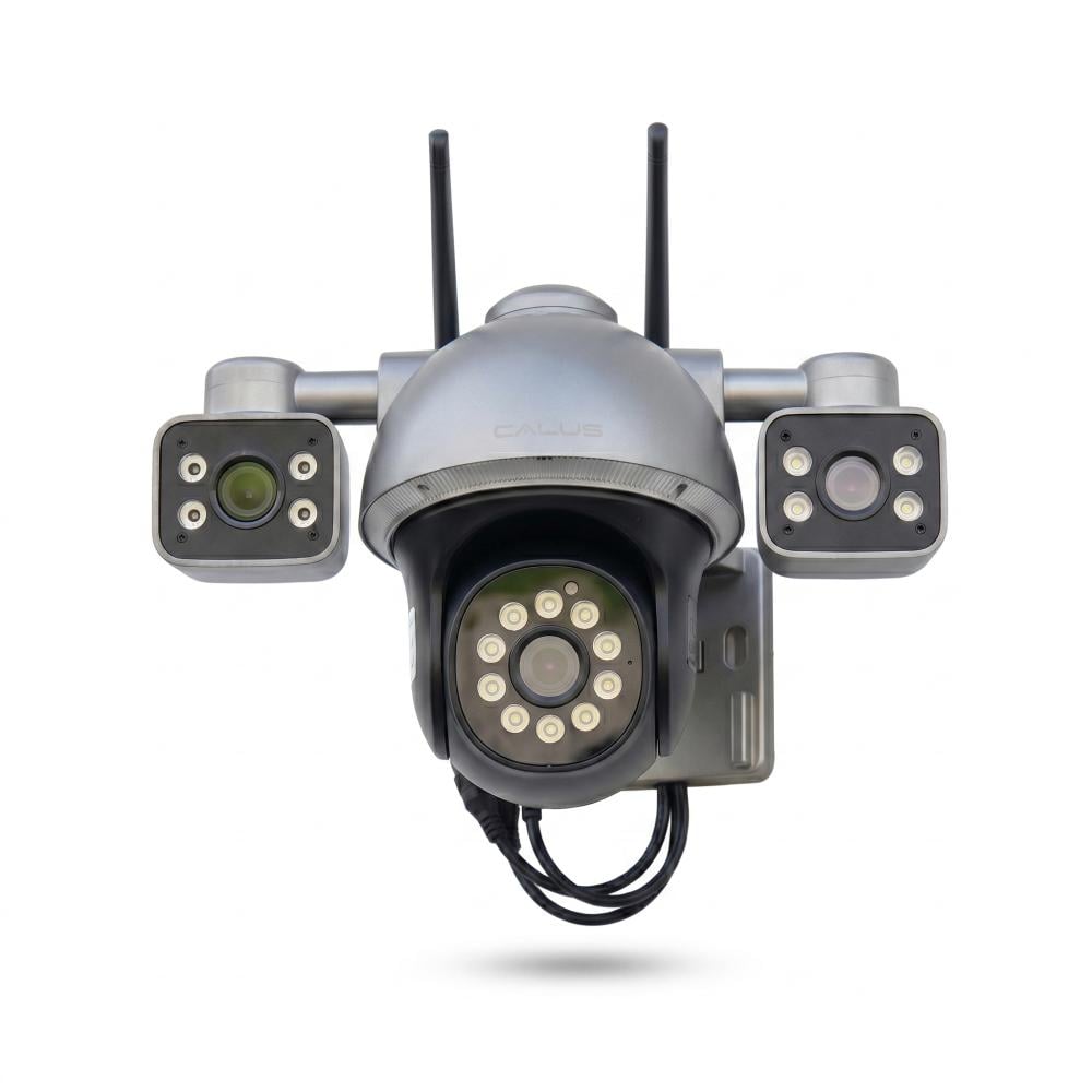 Caméra de Surveillance WiFi 4K C34 2-en-1 CALUS – Vision Nocturne, Détection Humaine & Audio Bidirectionnel – Image 2