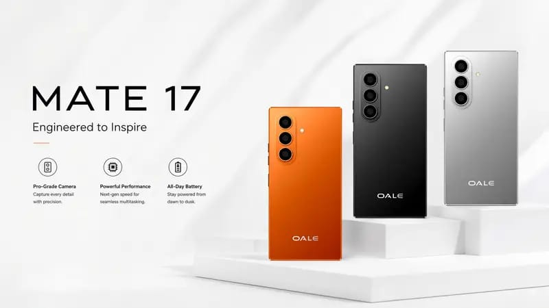 OALE Mate 17 4G 128 Go – Smartphone 6,75 pouces, 8 Go RAM et Double Caméra 20 MP + 13 MP – Image 6