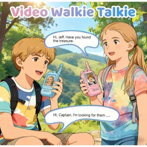 Talkie-Walkie Vidéo Enfant CALUS Chat 01 – Communication Audio & Vidéo, Écran, Caméra et Recharge USB-C – Image 8