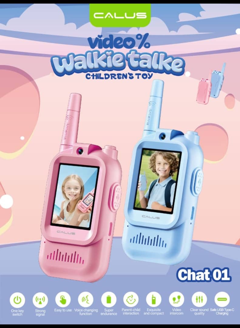 Talkie-Walkie Vidéo Enfant CALUS Chat 01 – Communication Audio & Vidéo, Écran, Caméra et Recharge USB-C – Image 3