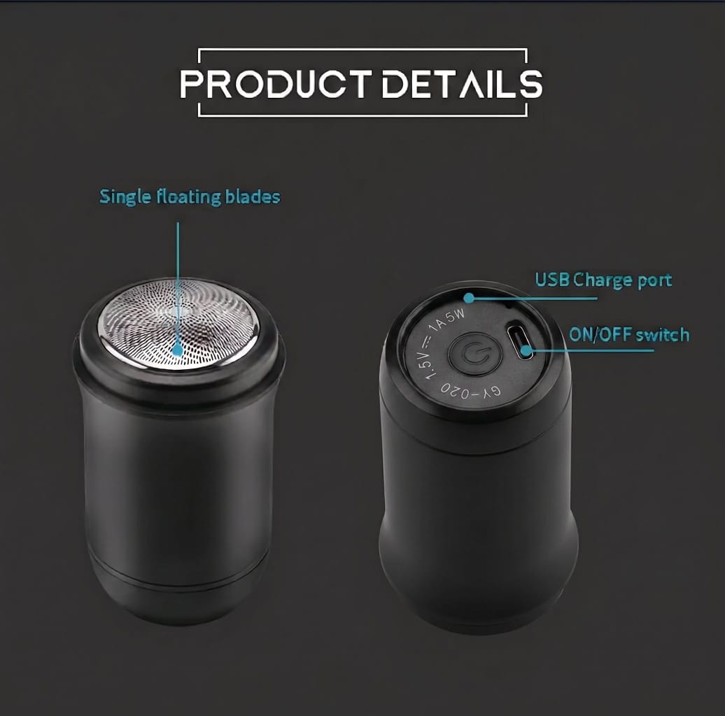 Rasoir Électrique CALUS GY30 7000 RPM – Rasage Rapide et Précis, Double Anneau, Recharge USB Type-C – Image 6