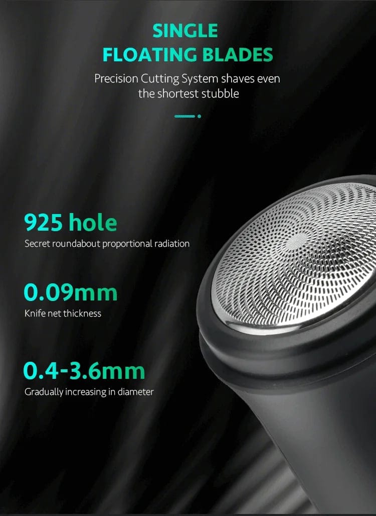 Rasoir Électrique CALUS GY30 7000 RPM – Rasage Rapide et Précis, Double Anneau, Recharge USB Type-C – Image 5