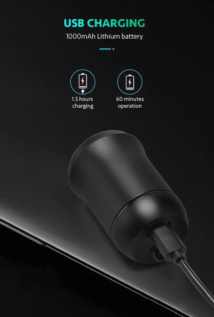 Rasoir Électrique CALUS GY30 7000 RPM – Rasage Rapide et Précis, Double Anneau, Recharge USB Type-C – Image 3