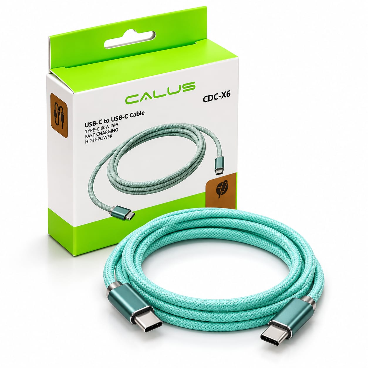 Câble USB-C vers USB-C CALUS CDC-X6 60W – Charge rapide et câble tressé