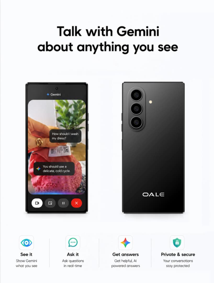 OALE Mate 17 4G 128 Go – Smartphone 6,75 pouces, 8 Go RAM et Double Caméra 20 MP + 13 MP – Image 5