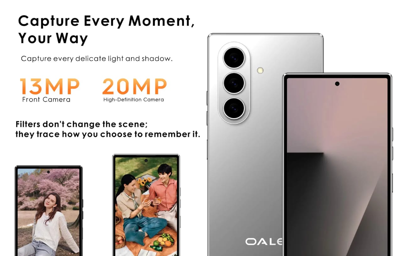 OALE Mate 17 4G 128 Go – Smartphone 6,75 pouces, 8 Go RAM et Double Caméra 20 MP + 13 MP – Image 7